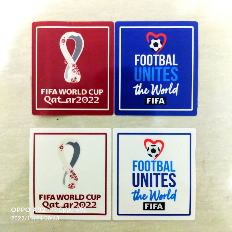 Patch piala dunia world cup qualifiers 2022 Bahan DTF (gratis Jasa Pasang, Wajib Kasih note di order