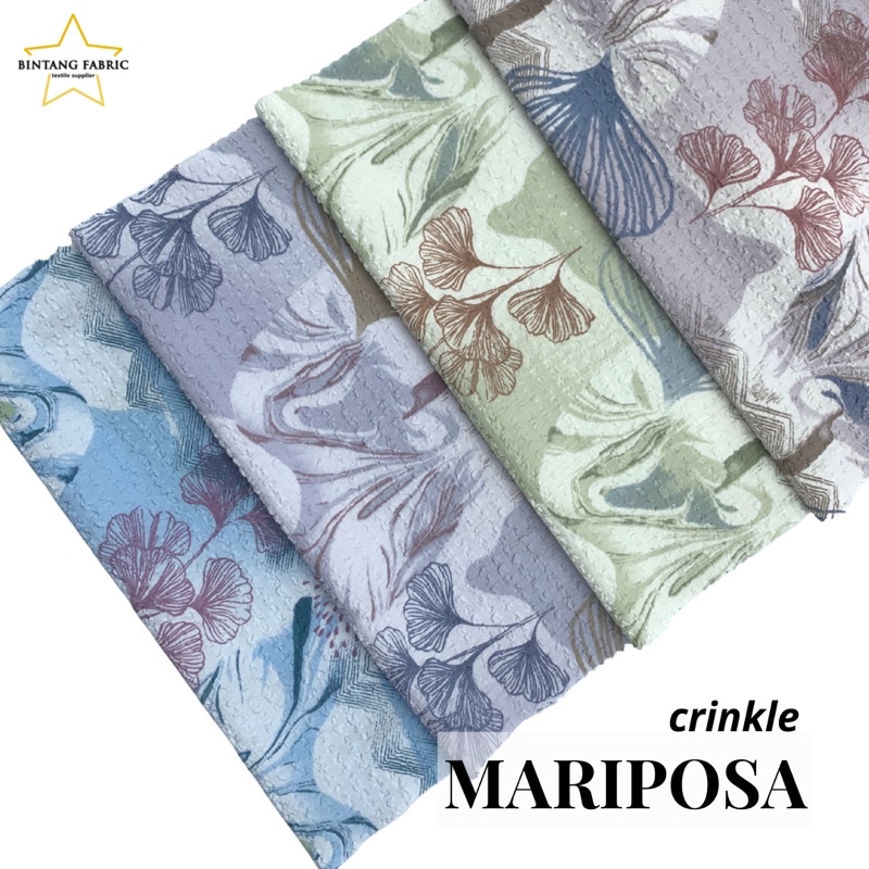 Jual Bahan Kain Crinkle Cringkle Mariposa Meter Shopee Indonesia