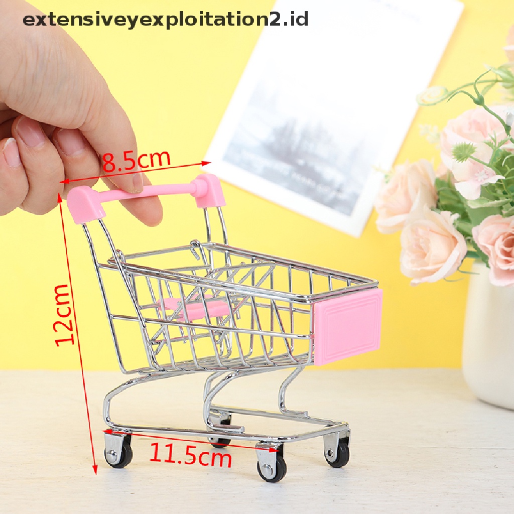 1pc Mainan Trolley Belanja Supermarket Mini Untuk Anak
