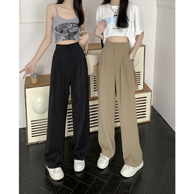 Celana Kulot Wanita Highwaist Kekinian Ala Korea Basic HW Pinggang Karet / Celana cullote Wanita