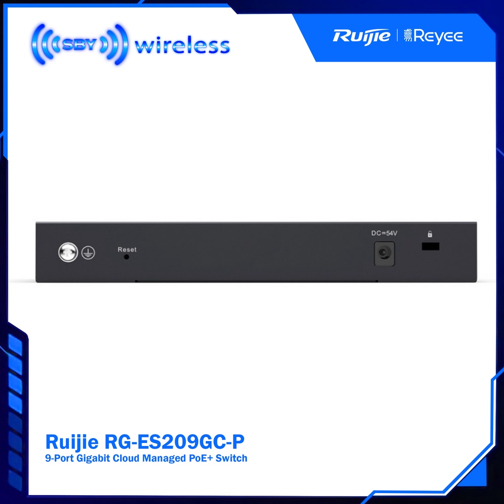 Ruijie RG-ES209GC-P 9-Port Gigabit Cloud Managed PoE+ Switch