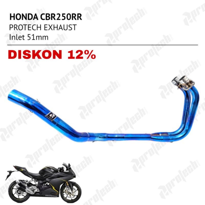 Honda CBR250RR — Header Stainless · Blue — foto 2