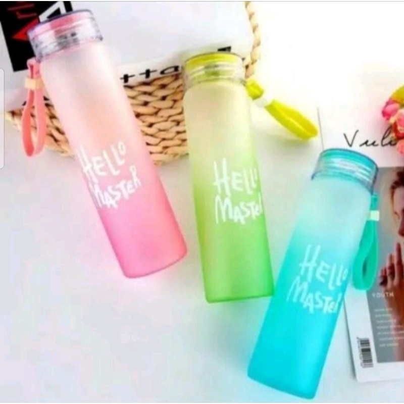 BOTOL MINUM KACA HELLO MASTER 400ml