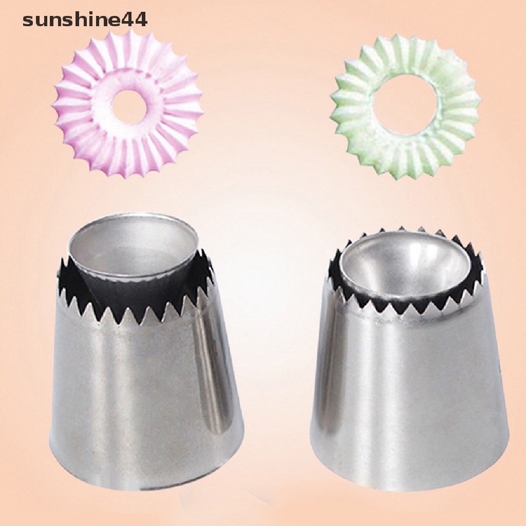 Sunshine 2pcs / set Spuit Piping Rusia Untuk Icing Kue / Biskuit / Es Krim