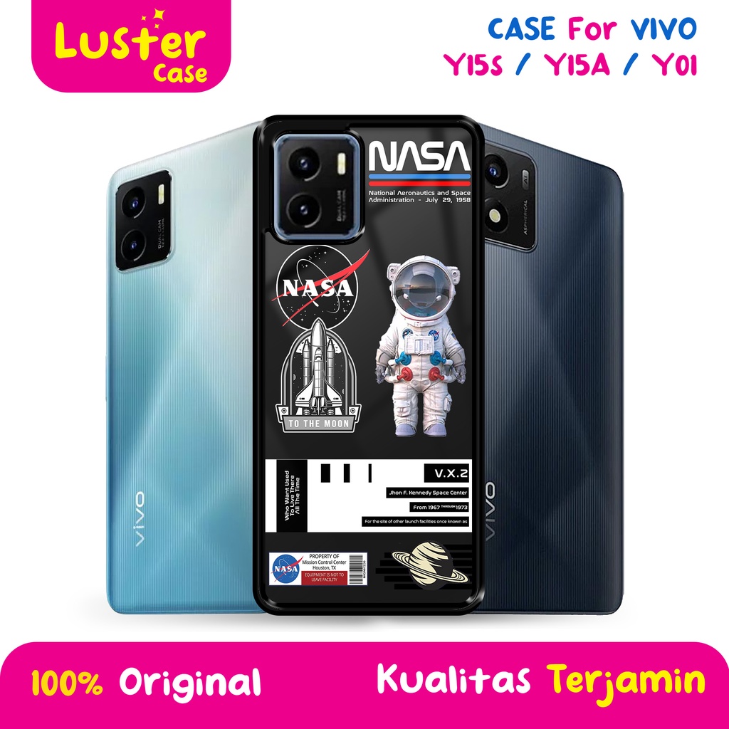 Case VIVO Y15S/Y01/ Y15A - Casing VIVO Y15S/Y01/Y51A [ NASA MOON ] Silikon VIVO Y15S/Y01/Y51A  - Cas