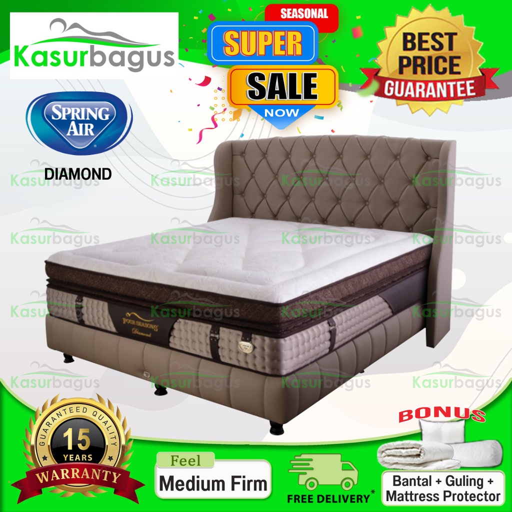Spring Air Kasur Springbed Diamond - Full Set 120x200