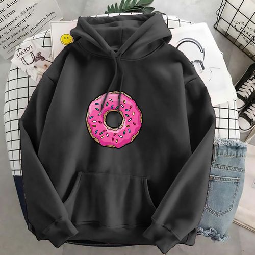 Hoodie  Donat Wanita - Jaket Hoodie Jumper - Bahan Fleece