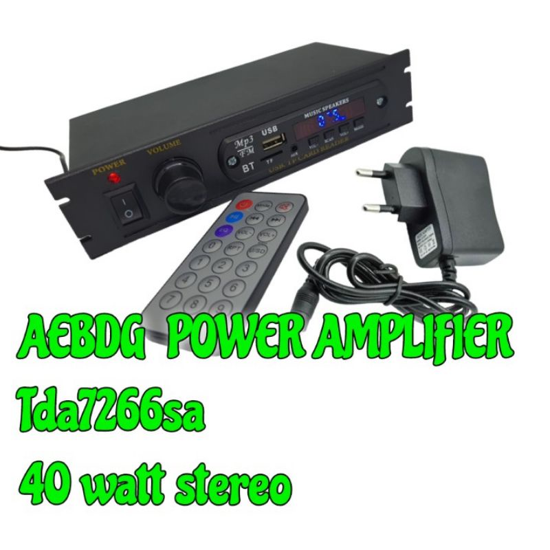 AEBDG AMPLI POWER AMPLIFIER TDA7266SA PAM8610 TPA3110 + MP3 PLAYER bluetooth 12V  FM radio TFcard US