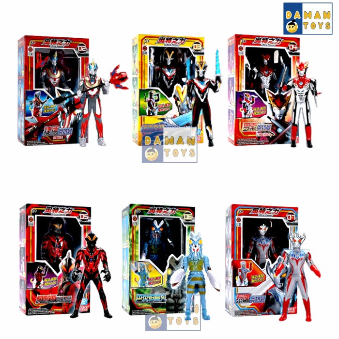 Ultraman Zero Ginga Victory Belia Rosso Geed Mainan Ultramen