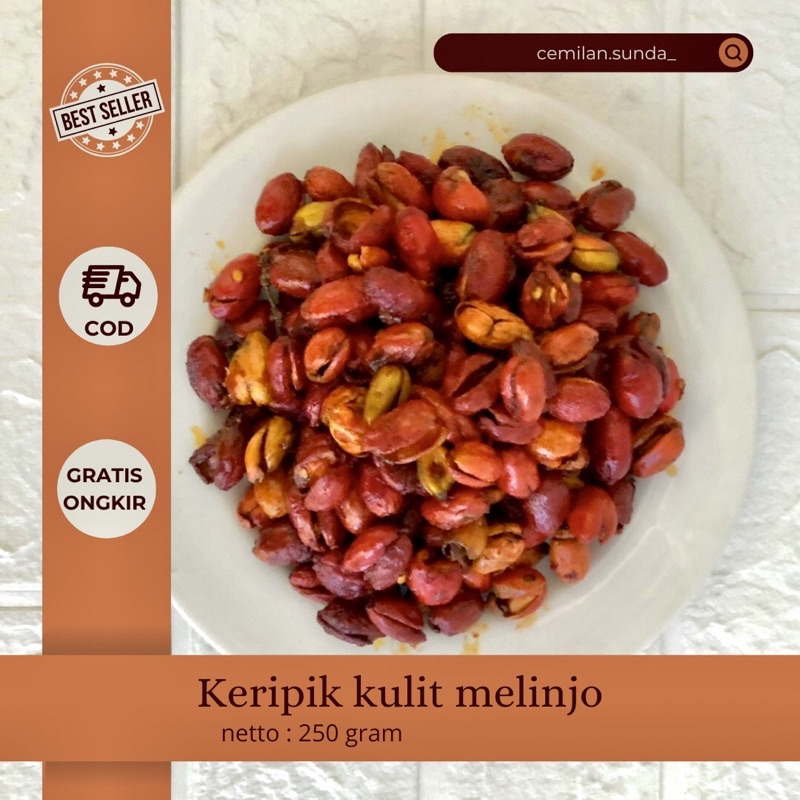 

PROMO!! KERIPIK KULIT MELINJO 250gr / Rasa Pedas Manis Gurih Cikruh - Cemilan & Snack Tradisional