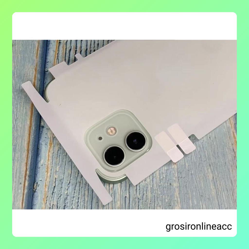 Stiker Cover Back Belakang HP for IPhone 7+ X Xr Xs Max 11 12 13 14 Pro Max Plus 14+ Full body back LB Screen Guard