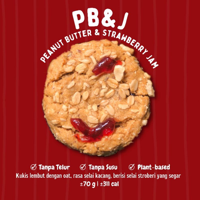

PB&J (Peanut Butter and Jam) Soft Cookies