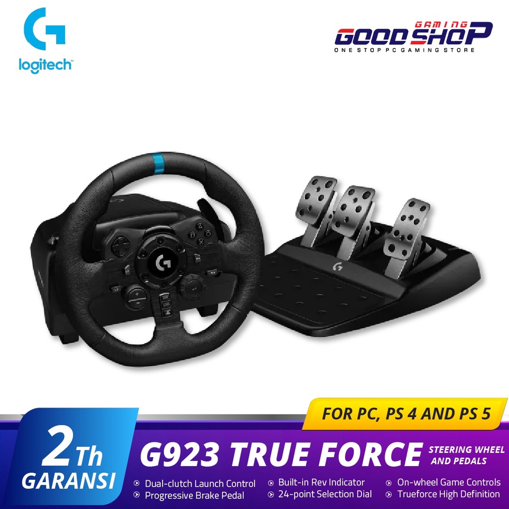 Logitech G923 True Force Steering Wheel and Pedals for PC, PS4 and PS5
