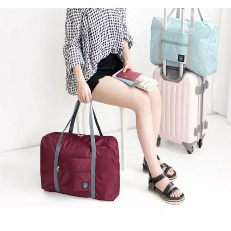 FOLDABLE TRAVEL BAG | TAS LIPAT UNTUK TRAVELING | TRAVEL BAG | TAS LIPAT SERBAGUNA