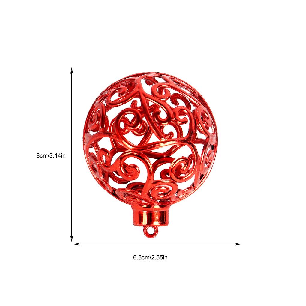 Liontin Bola Gantung Bentuk Bulat Warna Solid Untuk Dekorasi Pohon Natal