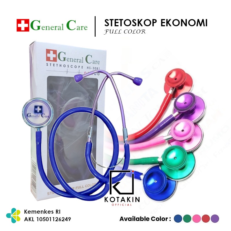 STETOSCOPE General Care Full Color / Stetoskop GC Ekonomi Warna-warni