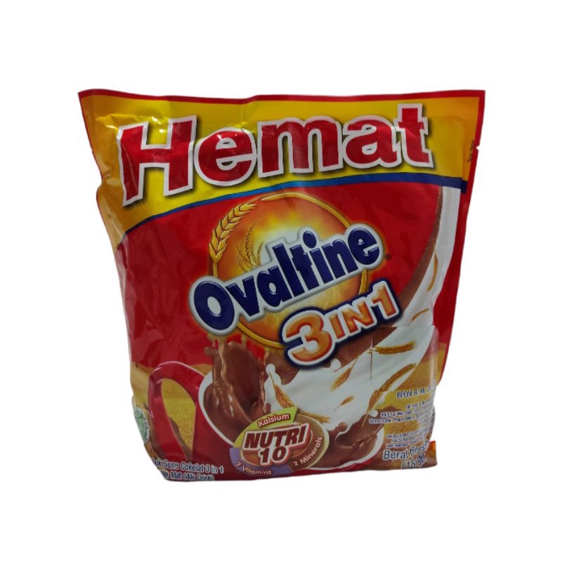 

Ovaltine 3 In 1 Susu Bubuk Coklat 18 Stick × 33 gr