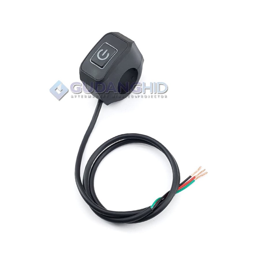 Saklar LED Tombol On Off Sepeda Motor Push Button Switch Universal Anti Air