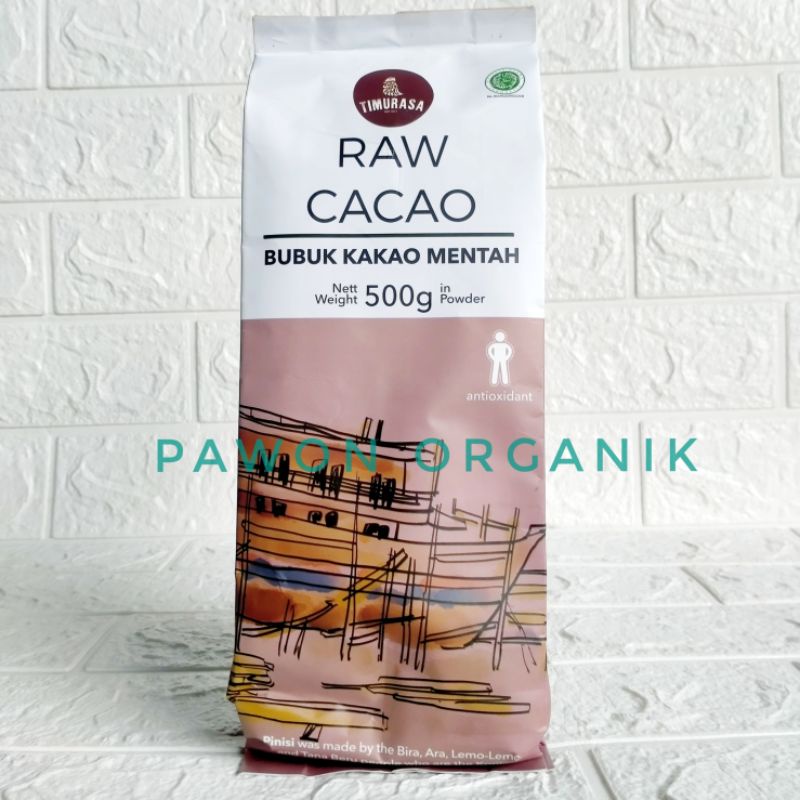 

Timurasa Raw Cacao Powder 500gr Cokelat Bubuk Kakao Organik Bubuk Mentah 500 gr