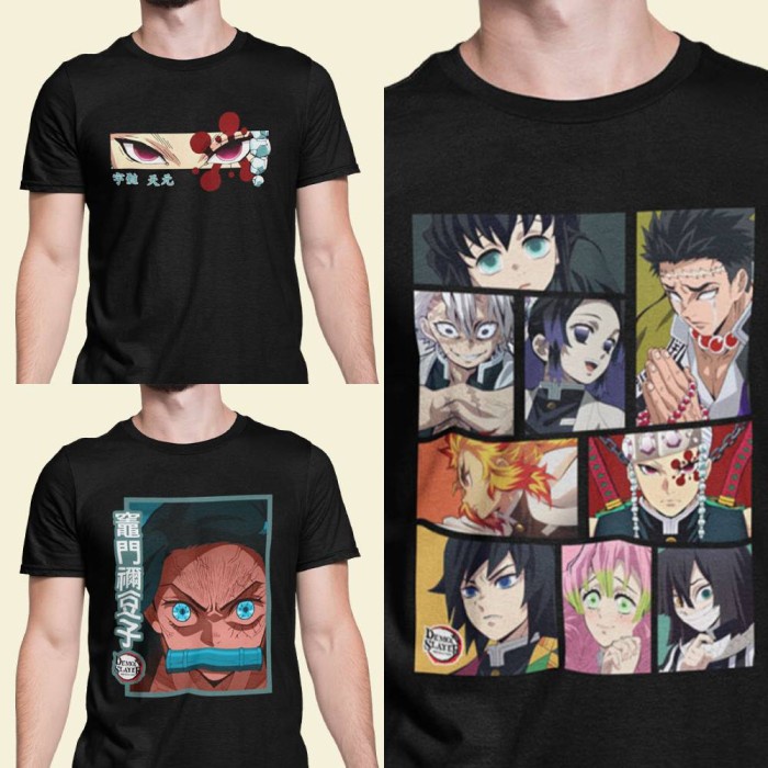 Kaos Baju Desain Keren Demon Slayer Nezuko Hashira Pillars Tengen Uzui