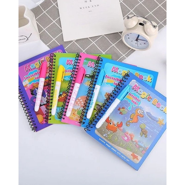 

NJ Magic Water Drawing Painting Book Buku Gambar Mewarnai Edukasi Mainan Anak