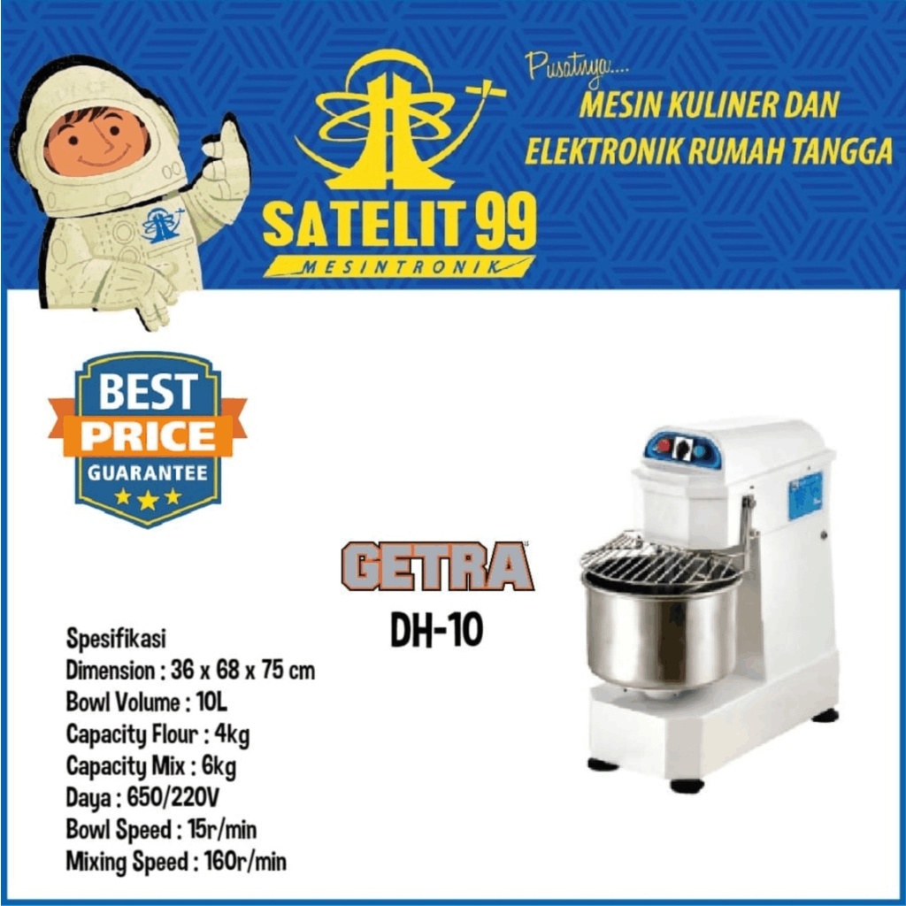 SPIRAL MIXER GETRA DH-10