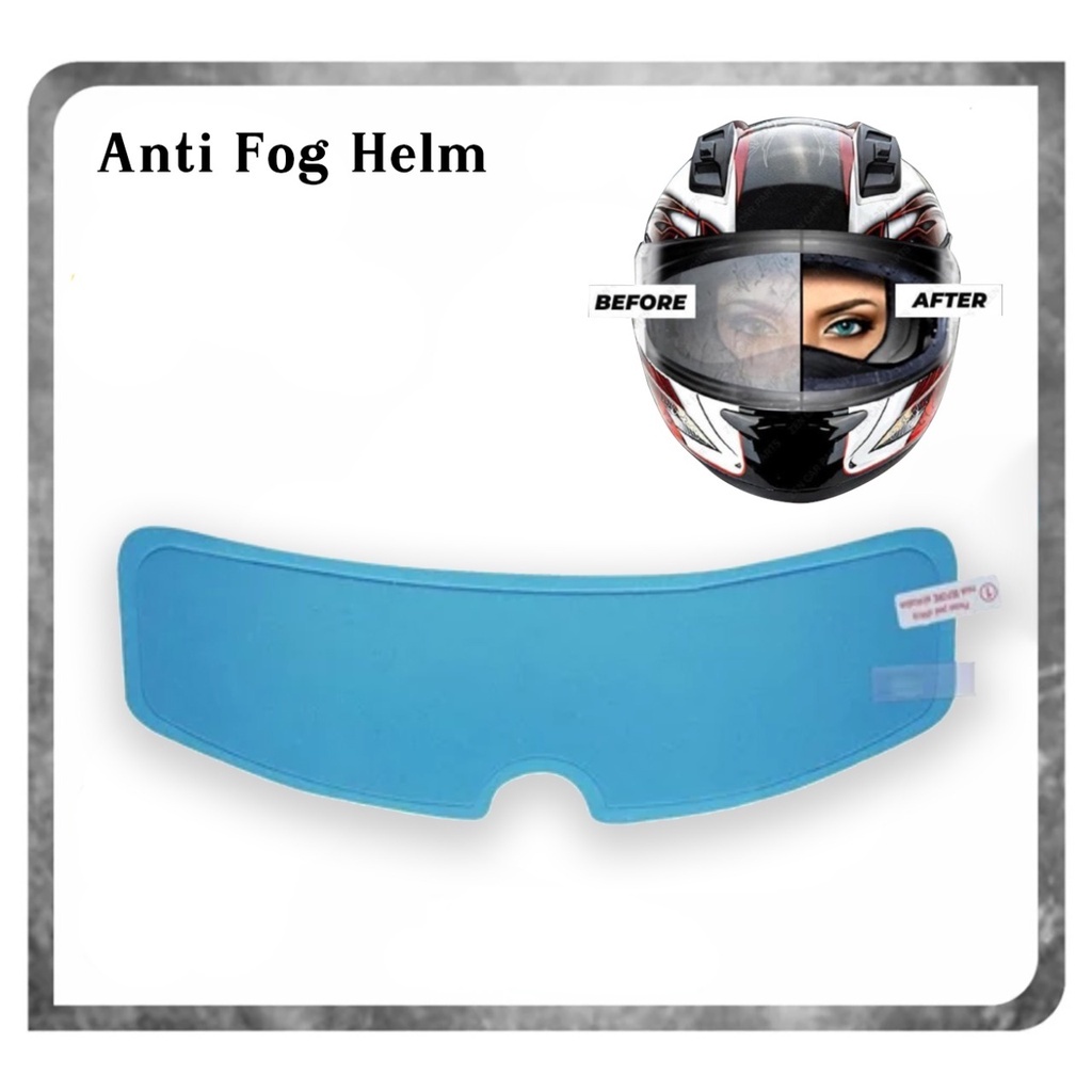 STIKER ANTI FOG KACA HELM MOTOR ANTI EMBUN HELM ANTI AIR HUJAN HELM FILM HELMET VISOR KACA FILM HELm