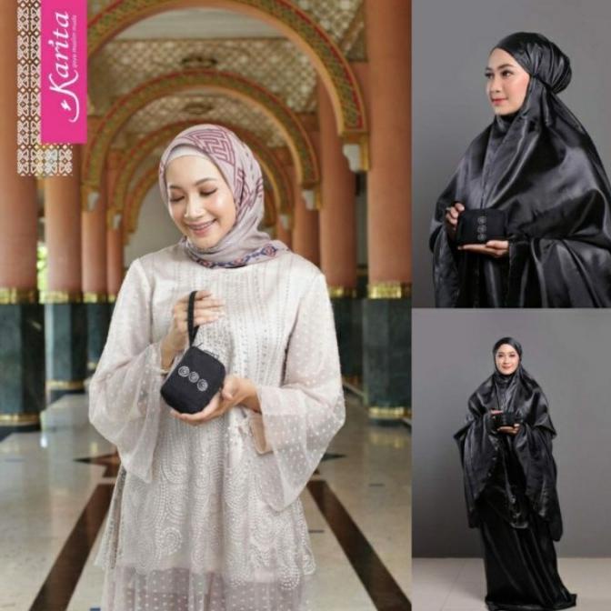 Mukena sekecil HP Petunia Karita Atas Bawah Mini Travelling Original