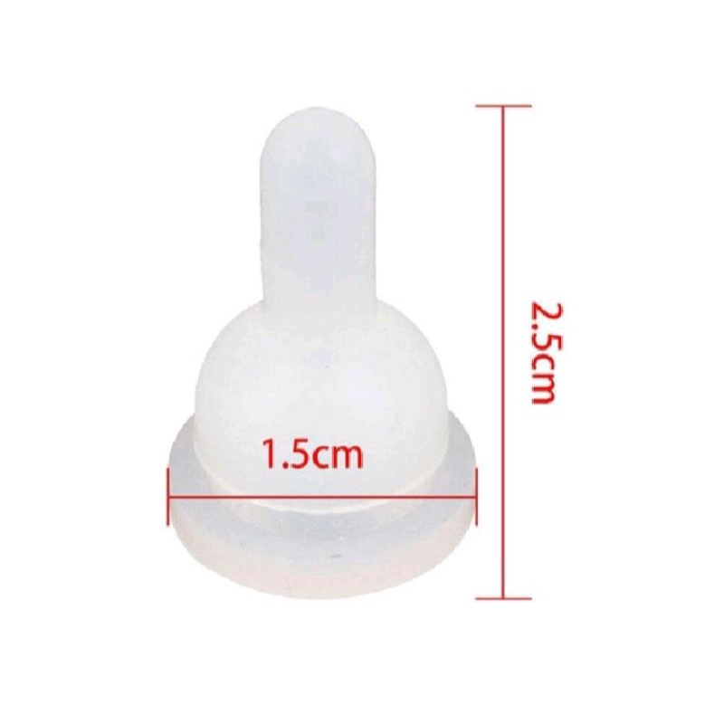 Dot Kucing Refil Nipel Puting Dot Lancip Dan Tumpul 2pcs