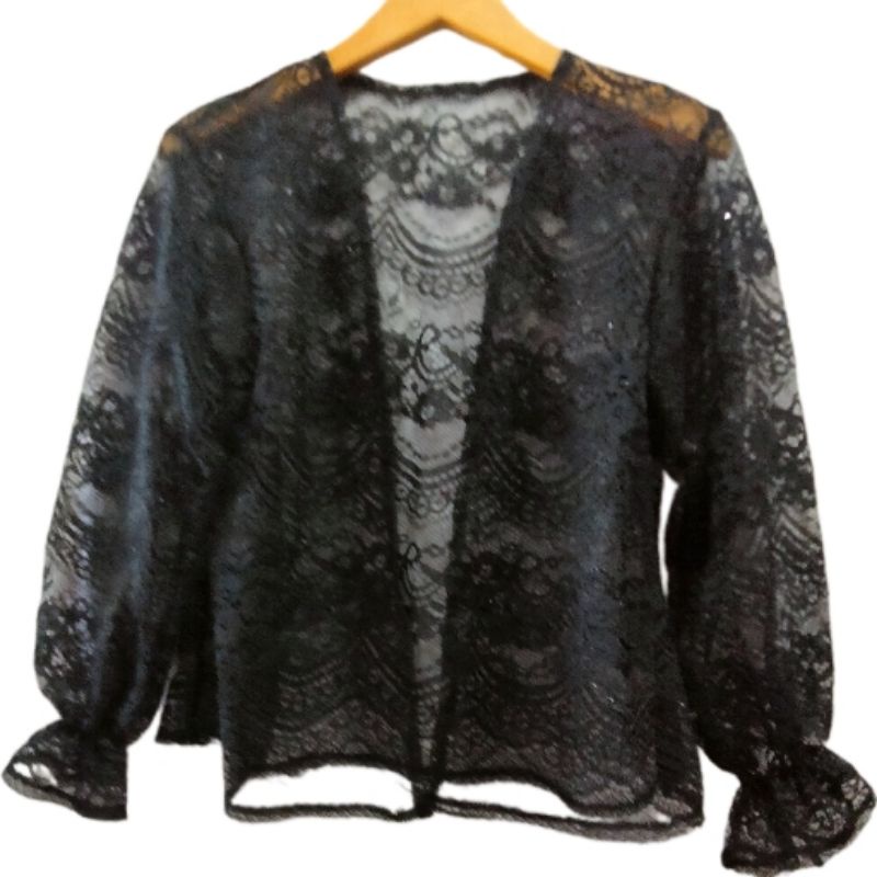 {COD} Cardigan Brukat Crop MALIKA Gliter/ Outer Brukat Premium/Outer Crop