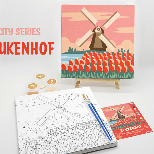 

Keukenhof - Paint By Number 11 Color [City Series] | Painting Kit