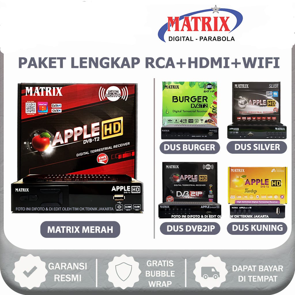 Matrix Set Top Box DVB T2 Apple Full HD-bisa youtube