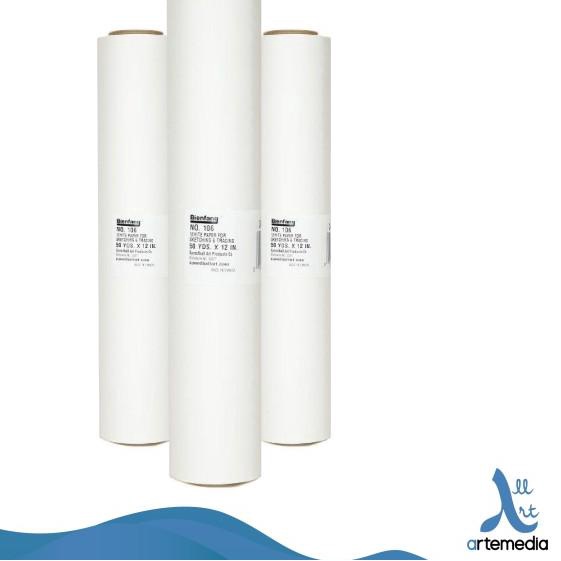 

Bienfang White 20YDS x 12inch Sketching & Tracing Paper Roll Kertas