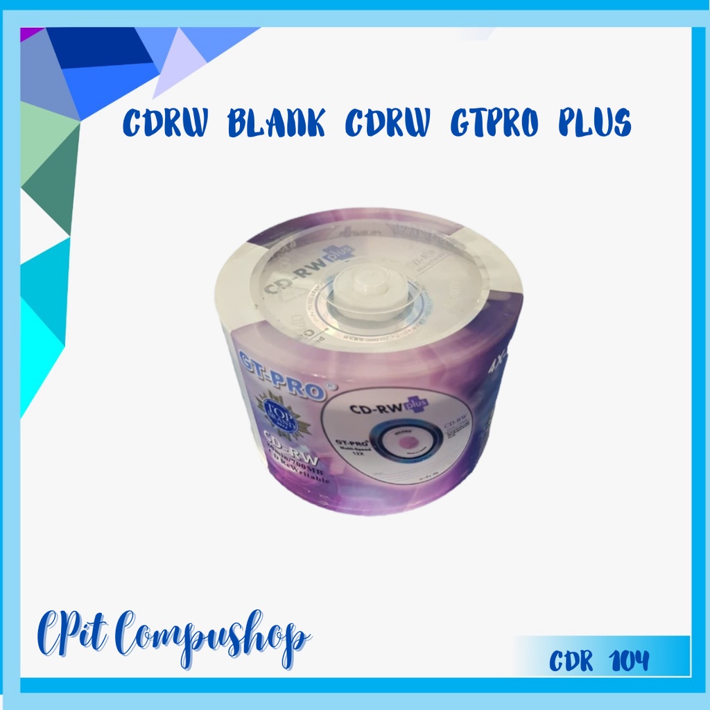 CDRW GT pro / CD-RW Plus GT-PRO 12X / CDRW GTPRO 700MB