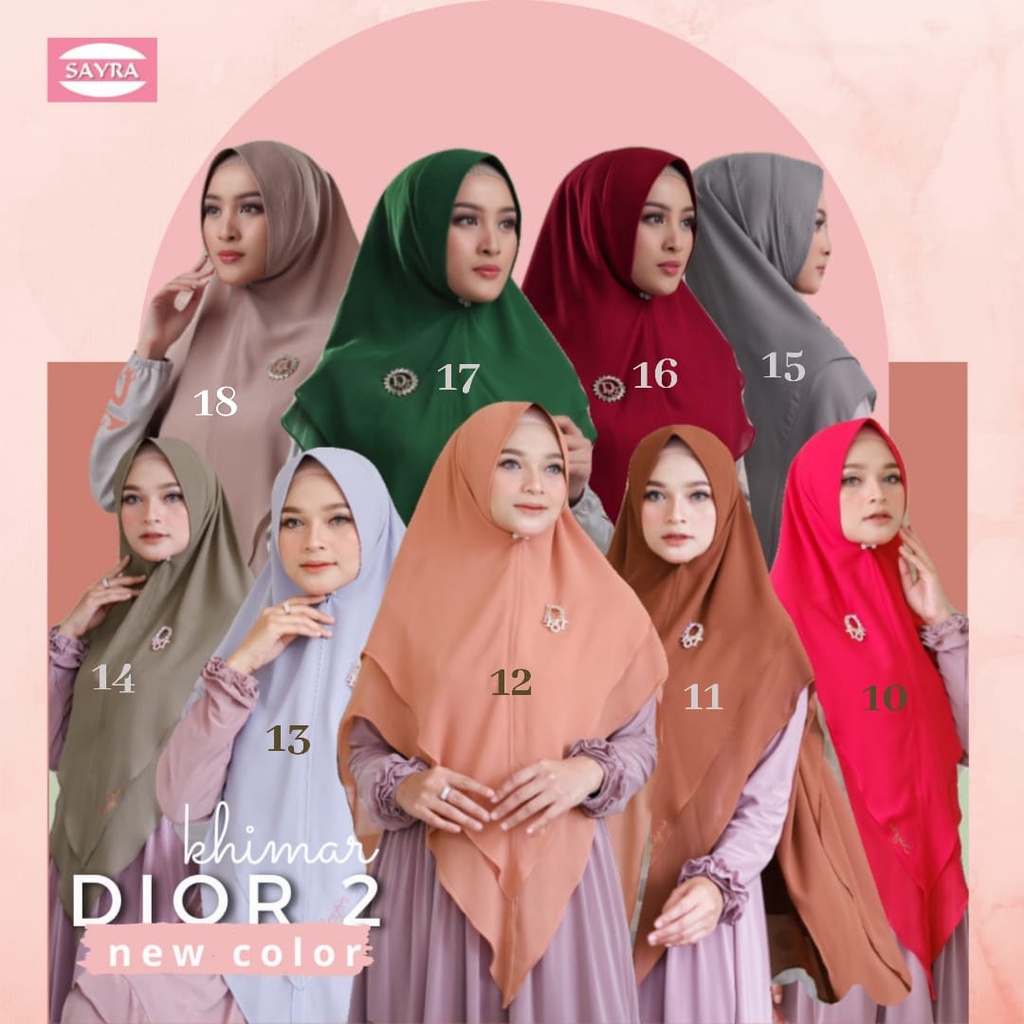 Hijab Kerudung Jilbab Khimar instan Ceruty Ceruti Babydoll  Syari Pad Pat Pet Ped Antem Terbaru Army