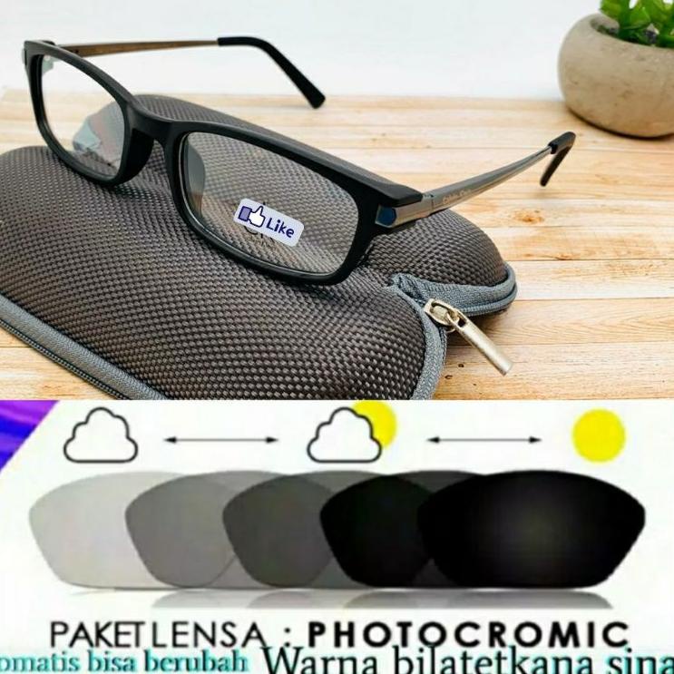 TREND KACAMATA CK 7210 PAKET LENSA PHOTOCROMIC KACAMATA FASHION BUAT COWOK CEWEK # 894
