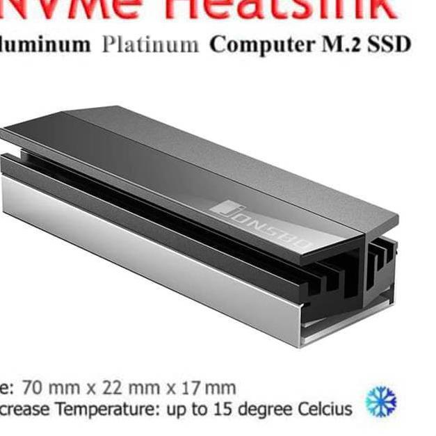 Heatsink M.2 SSD NVMe Cooler Solid JONSBO (Platinum)