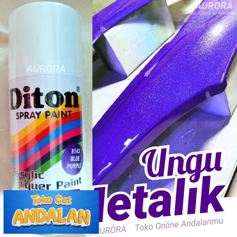 

Toko Cat Andalan - Pilox Diton Blue Purple 8143 Ungu Metalik Metallic Cat Pilok 300ml Tahan Bensin | Toko Cat Andalan Mobil dan Motol