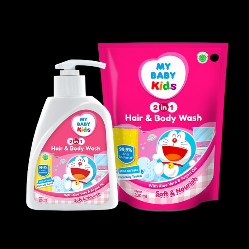 My Baby Kids Hair &amp; Body 2in1 - Mybaby Shampoo Sabun Mandi Anak - Shampo Sabun 2 in 1 Kid