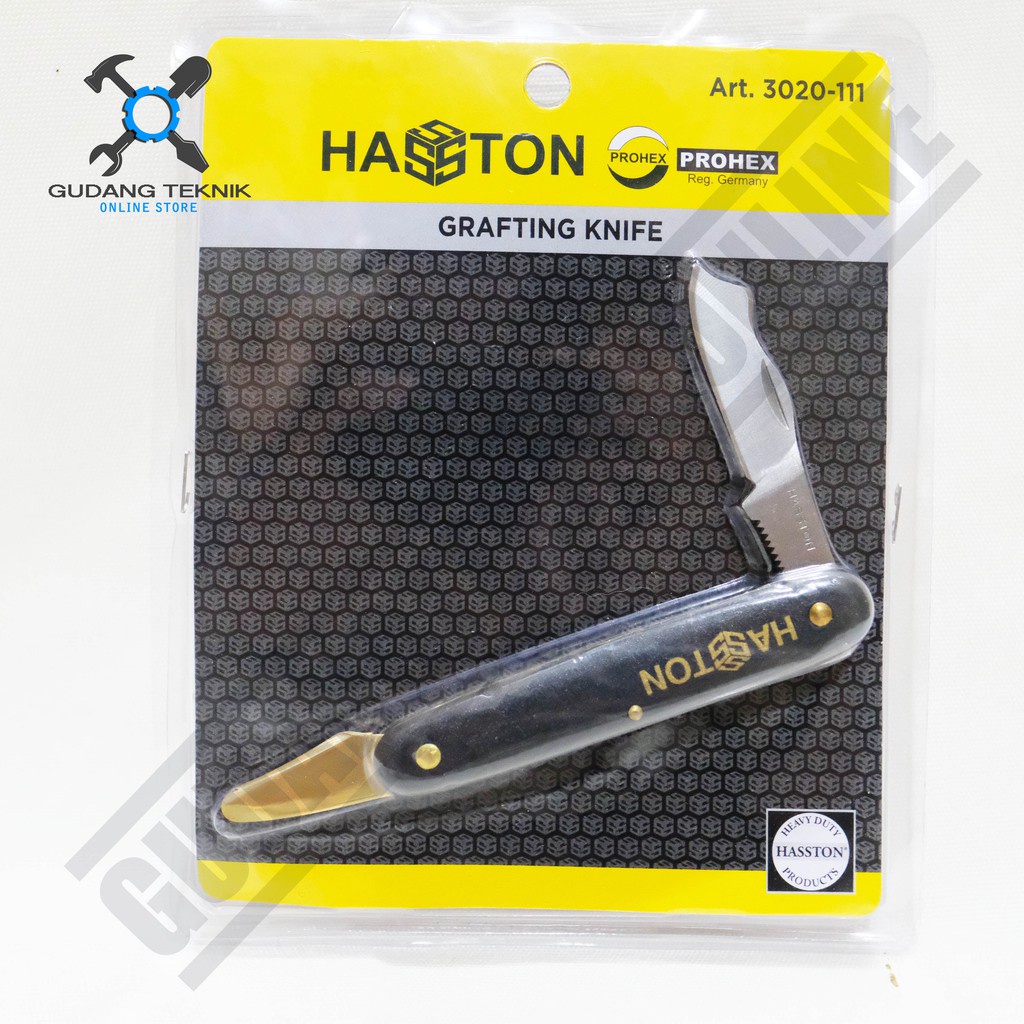 Pisau Okulasi Grafting Time 3020-111 HASSTON PROHEX / Pisau Grafting Okulasi Lipat Saku Stek Cangkok Ranting Pohon 3020 111 HASSTON PROHEX