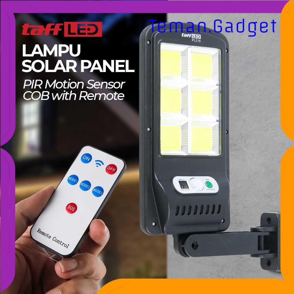 TG-LMP TaffLED Lampu Solar Panel PIR Motion Sensor COB with Remote - PL216