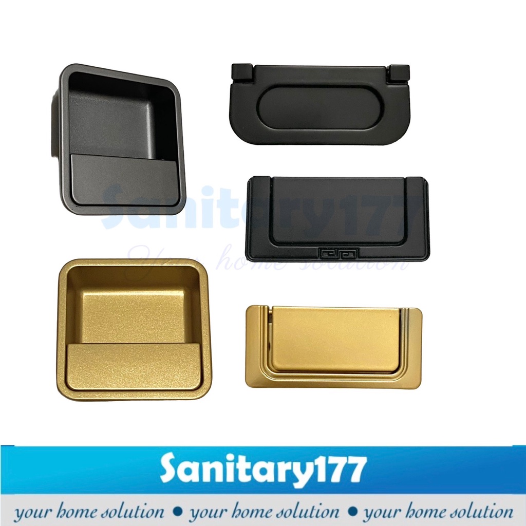 Tarikan Laci segiempat kotak tanam- handle pegangan lemari pintu kitchen set furniture gagang knop knob murah antik grey hitam putih gold antique stainless zinc
