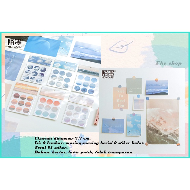 

9 Lembar Stiker Aesthetic Buku Diary Sticker Aesthetic Scrapbook Sticker Deco Stiker Lucu Stiker Jurnal Horizon in Small Circle Deco Stickers 1 Set