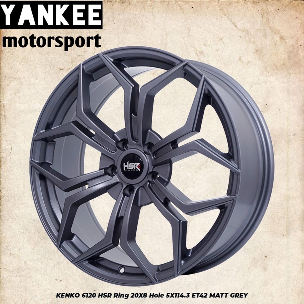 Velg Mobil Ring 20 HSR untuk Innova, Xpander, CRV, HRV, Camry, Mazda, dll HSR KENKO