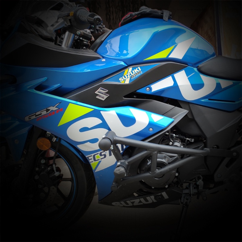 Suzuki GSX250R Tangki Bahan Bakar Reflektif Tangki Bahan Bakar Stiker Reflektif Side Shell Decal Film Sepeda Motor Modifikasi Aksesori Stiker Dekoratif