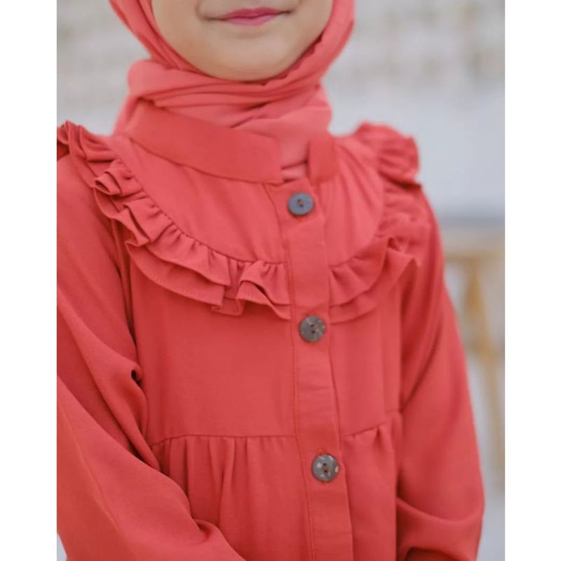 Gamis anak perempuan Shakila series/gamis anak tanggung cringkle airflow/gamis anak terbaru/gamis anak tanggung