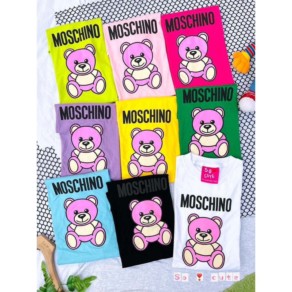 TSHIRT MOSCHINOO OVERSIZE UNISEX IMPORT BANGKOK / ATASAN OVERSIZE NOB