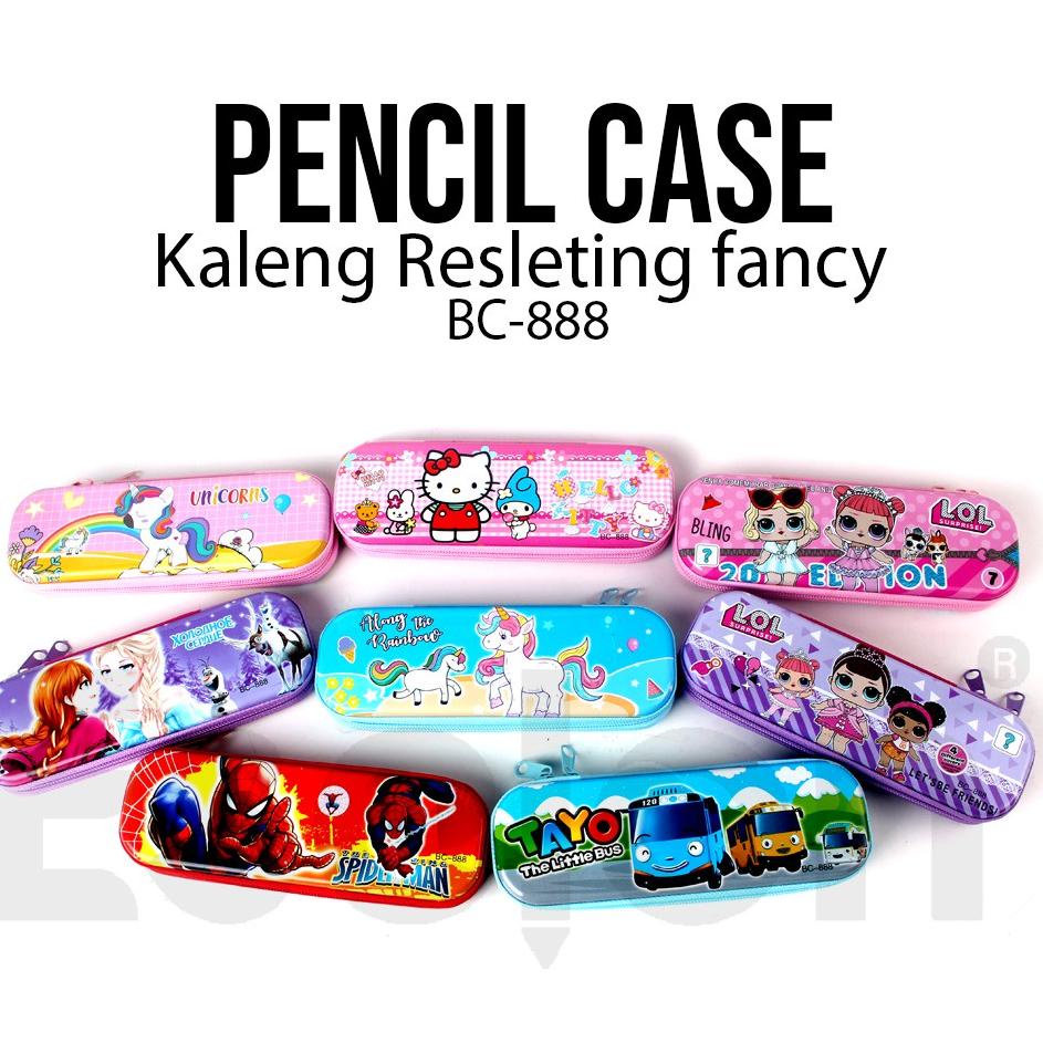 

ル Kotak pensil kaleng resleting BESAR karakter BC666 ➥