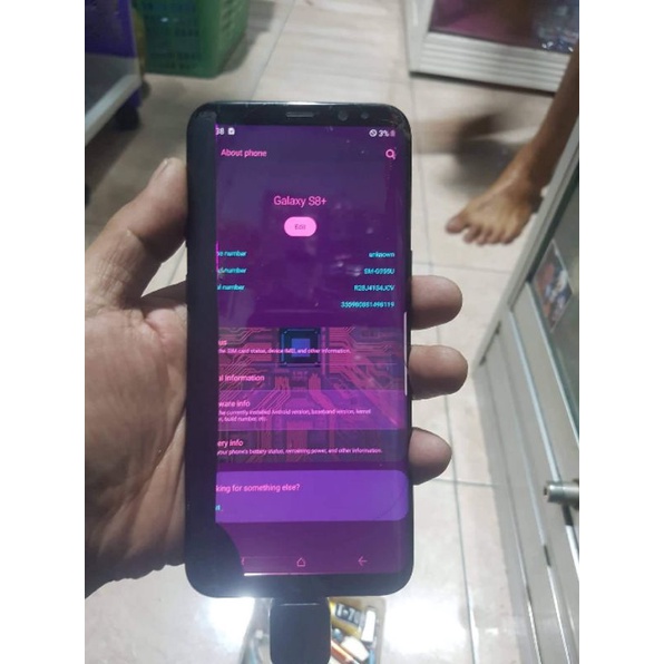 kamera depan samsung S8+ inter snapdragon ori copotan