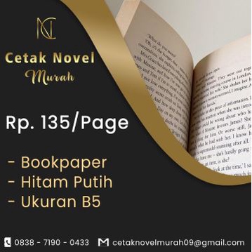 

Kertas B5 Bookpaper Hitam Putih cetak novel dan buku lainnya